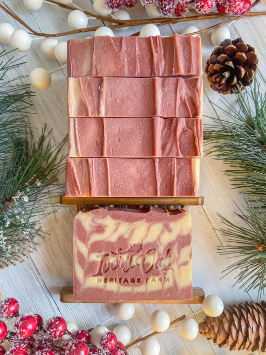 Candy Cane Goat Milk Soap