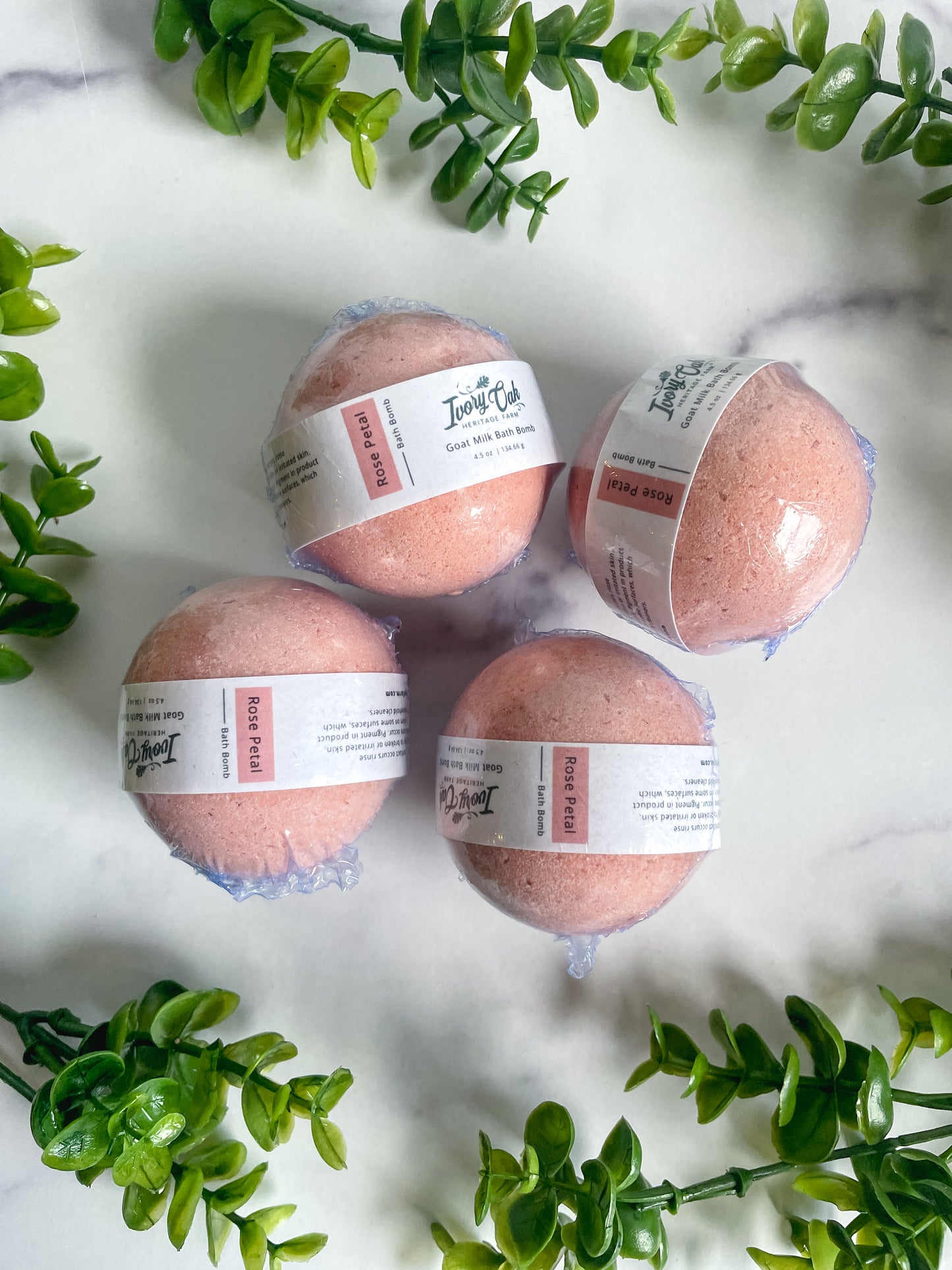 Rose Petal Goat Milk Bath Bomb